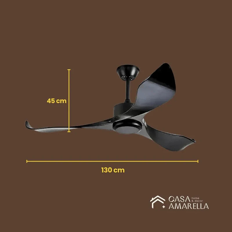 Ventilador de teto moderno Estilo Industrial com controle remoto - Elite Edition