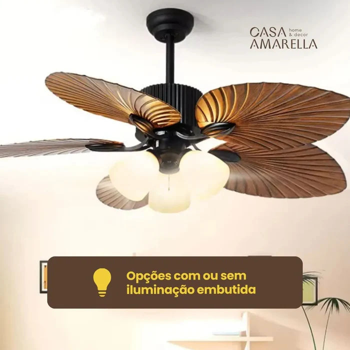 Ventilador de teto moderno Potente - NatureWave