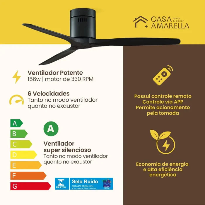 Ventilador de teto moderno  X3 Professional