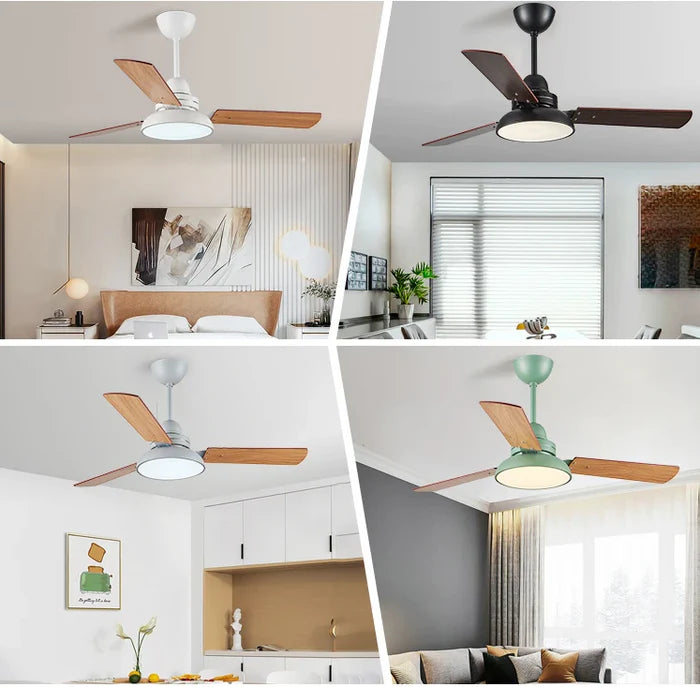 Ventilador de teto moderno com Luminária - Street