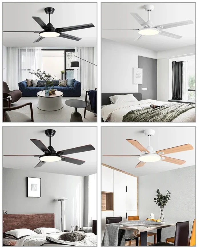 Ventilador de teto moderno Industrial com controle remoto - Z2 Pro