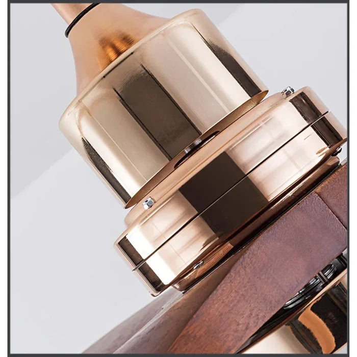 Ventilador de Teto Moderno Estilo Nórdico com Controle Remoto e iluminação - Titanium