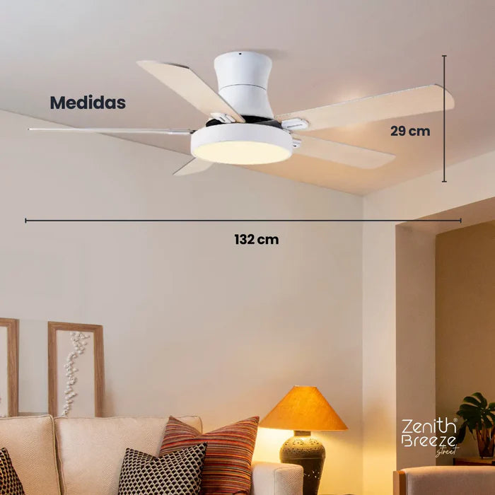 Ventilador de teto moderno com Luminária -  Street M1